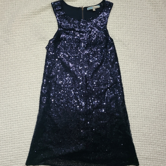 Blue Sequin Dress - Picture 2 of 7